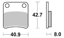 SBS Bremsbelag Street Ceramic