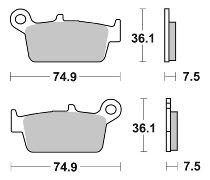 SBS Bremsbelag Street Ceramic