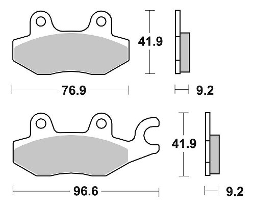 SBS Bremsbelag Street Ceramic