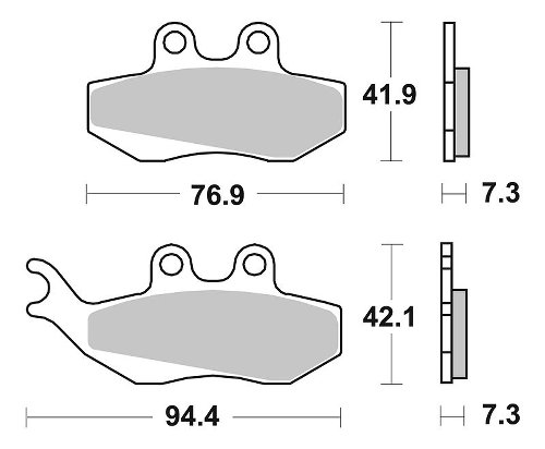 SBS Bremsbelag Carbon Tech