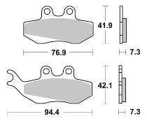 SBS Bremsbelag Carbon Tech