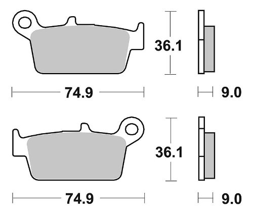 SBS Bremsbelag Street Ceramic