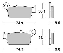 SBS Bremsbelag Street Ceramic