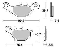 SBS Bremsbelag Carbon Tech