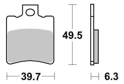 SBS Bremsbelag Carbon Tech