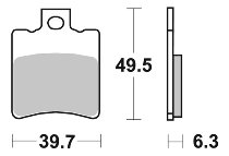 SBS Bremsbelag Carbon Tech