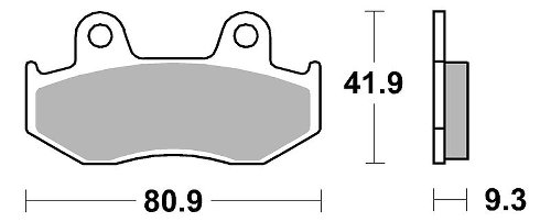 SBS Bremsbelag Carbon Tech