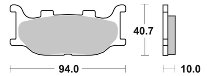 SBS Bremsbelag Streetexcel Sintermetall