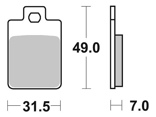 SBS Bremsbelag Carbon Tech