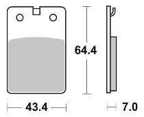 SBS Bremsbelag Street Ceramic