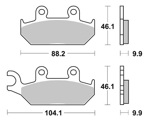 SBS Bremsbelag Street Ceramic