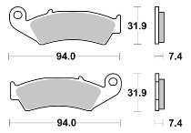 SBS Bremsbelag Street Ceramic