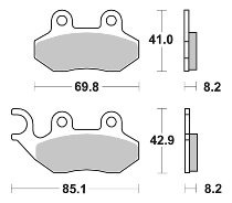 SBS Bremsbelag Street Ceramic