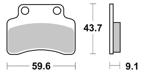 SBS Bremsbelag Carbon Tech