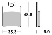 SBS Bremsbelag Carbon Tech