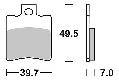 SBS Bremsbelag Carbon Tech