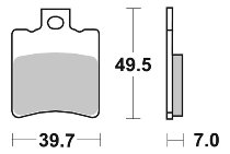 SBS Bremsbelag Street Ceramic