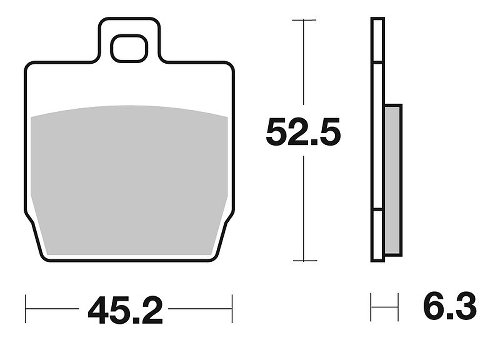 SBS Bremsbelag Carbon Tech