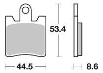 SBS Bremsbelag Carbon Tech