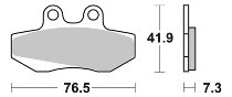 SBS Bremsbelag Street Ceramic