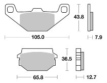 SBS Bremsbelag Street Ceramic