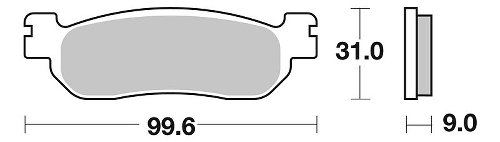 SBS Bremsbelag Carbon Tech