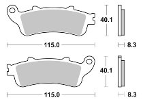 SBS Bremsbelag Maxi Sinter