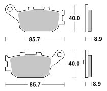 SBS Bremsbelag Maxi Sinter