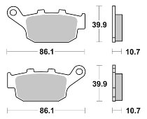 SBS Bremsbelag Maxi Sinter