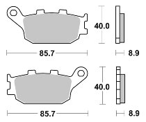 SBS Bremsbelag Street Ceramic