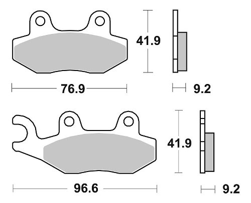 SBS Bremsbelag Street Ceramic