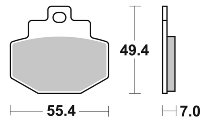 SBS Bremsbelag Carbon Tech