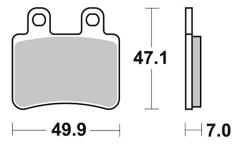 SBS Bremsbelag Carbon Tech