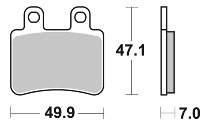 SBS Bremsbelag Carbon Tech