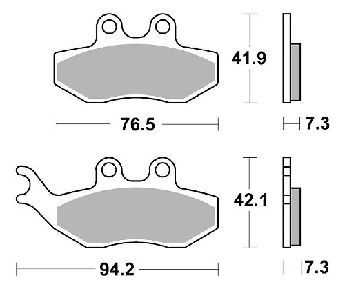 SBS Bremsbelag Carbon Tech