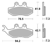 SBS Bremsbelag Carbon Tech