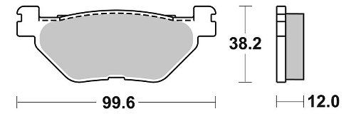 SBS Bremsbelag Maxi Sinter