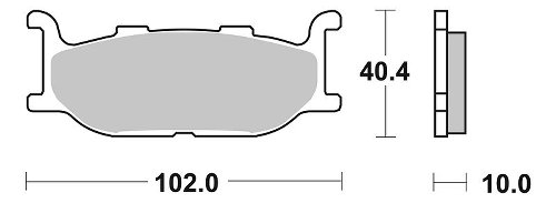 SBS Bremsbelag Carbon Tech