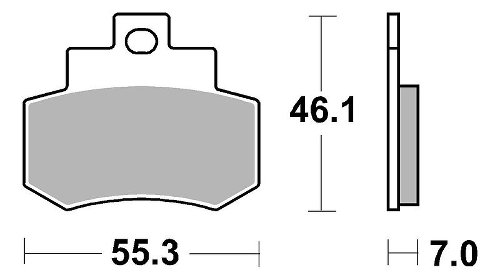 SBS Bremsbelag Carbon Tech