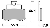 SBS Bremsbelag Street Ceramic