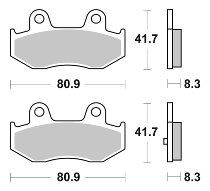 SBS Bremsbelag Street Ceramic