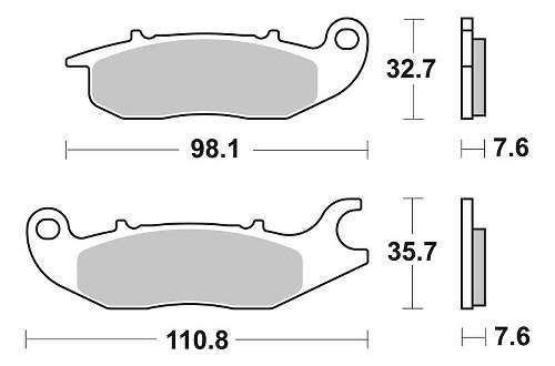 SBS Bremsbelag Street Ceramic