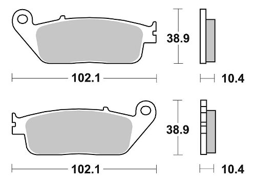 SBS Bremsbelag Maxi Sinter