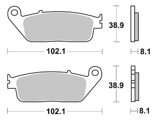 SBS Bremsbelag Streetexcel Sintermetall