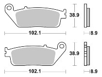 SBS Bremsbelag Maxi Sinter