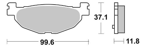 SBS Bremsbelag Carbon Tech