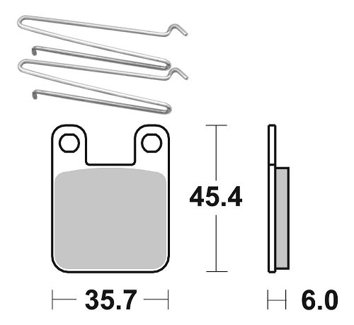 SBS Bremsbelag Street Ceramic