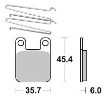 SBS Bremsbelag Street Ceramic