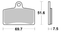 SBS Bremsbelag Maxi Sinter