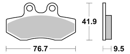 SBS Bremsbelag Carbon Tech